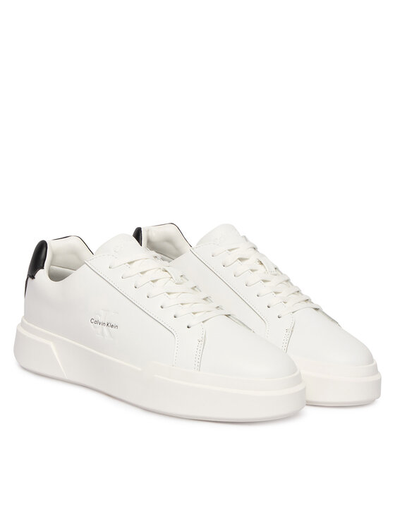 Calvin Klein Calvin Klein Sneakersy Chunky Cupsole Laceup Lth YM0YM01344 Bílá