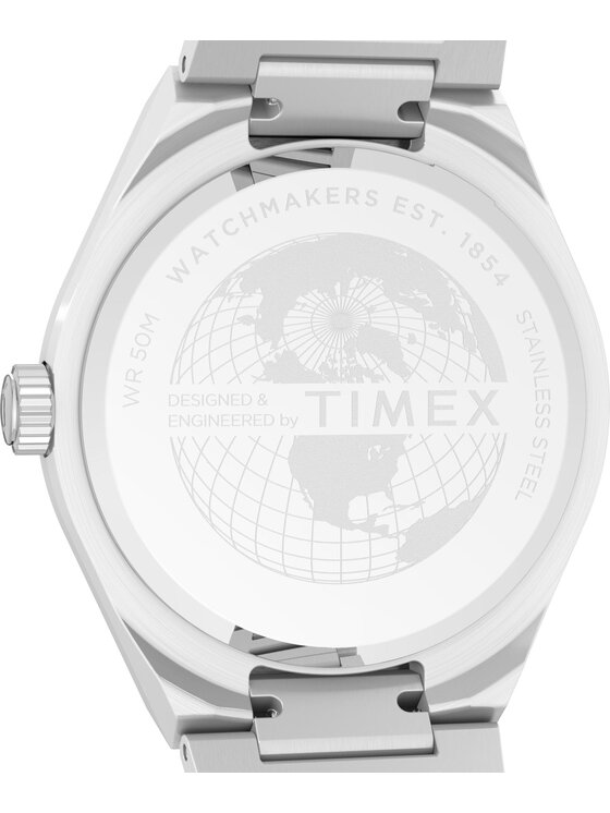 Timex Timex Zegarek TW2Y25000 Srebrny