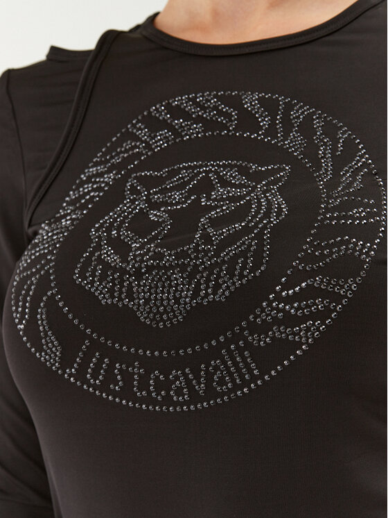 Just Cavalli Just Cavalli Μπλουζάκι 75PAH6A1 Μαύρο Regular Fit