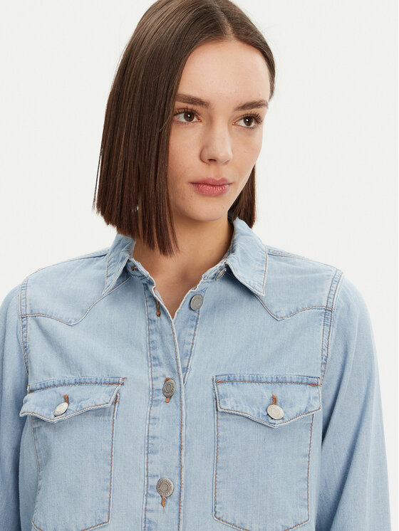 Noisy May Noisy May Jeans srajca Selvi 27033010 Svetlo modra Regular Fit