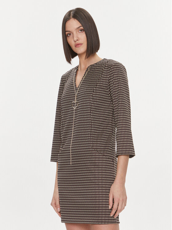 Liu Jo Rochie de zi MF3413 J4050 Negru Regular Fit