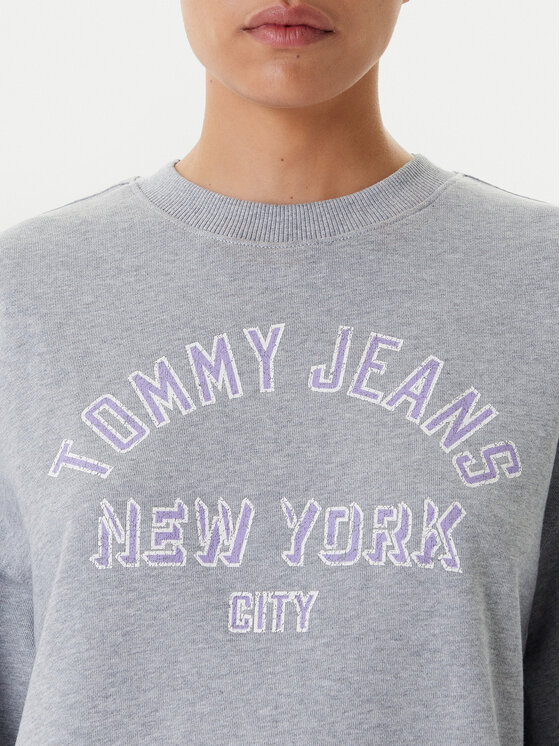 Tommy Jeans Tommy Jeans Суитшърт Varsity DW0DW21202 Сив Boxy Fit
