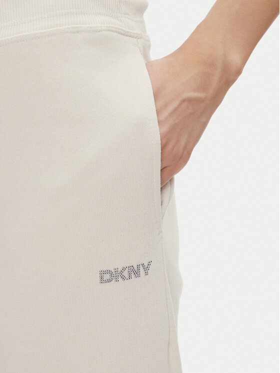 DKNY Sport DKNY Sport Pantaloni trening DP5P3624 Bej Regular Fit