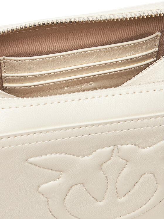 PINKO Geantă Carrie Camera Bag Classic PE 25 PLTT 104336 A26J Écru