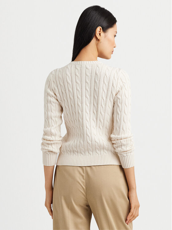 LAUREN RALPH LAUREN Lauren Ralph Lauren Kardigán 200932225001 Ekru Slim Fit