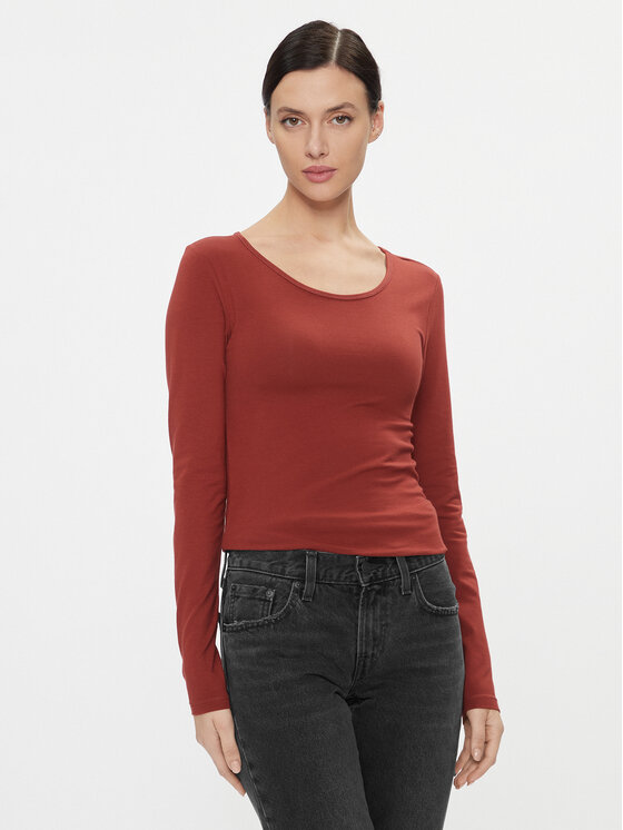 ONLY ONLY Μπλουζάκι 15204712 Κόκκινο Stretch Fit