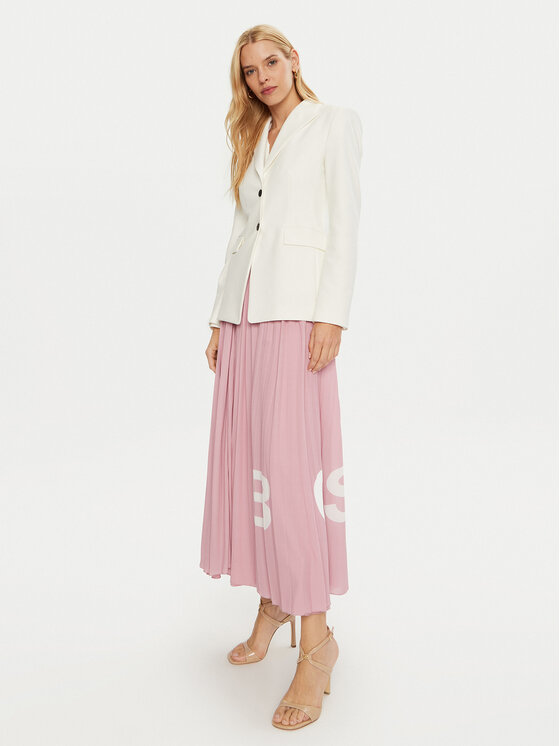 BOSS Boss Faltenrock Tiplissee 50429663 Rosa Regular Fit