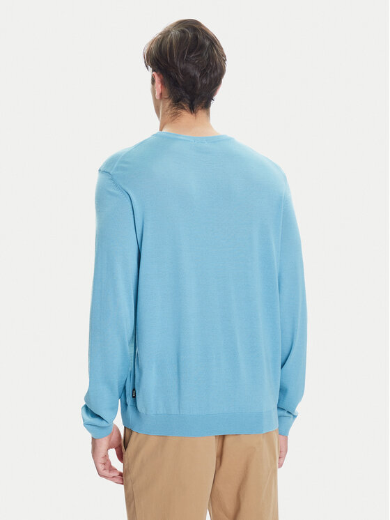 BOSS BOSS Maglione Leno-P 50468239 Celeste Slim Fit