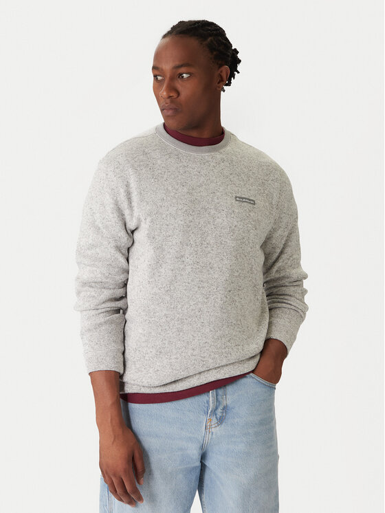 Quiksilver Sweter Keller AQYFT03341 Szary Regular Fit