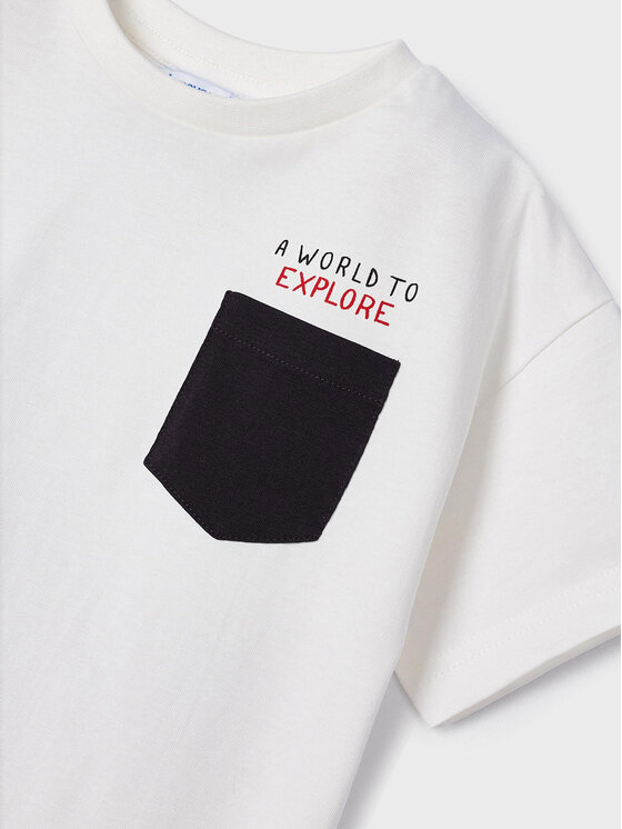 Mayoral Mayoral T-krekls 3005 Balts Regular Fit