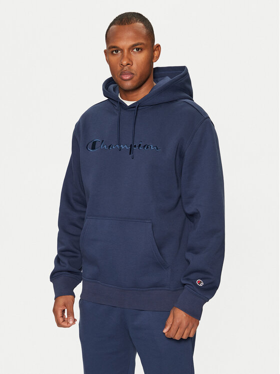 Champion Champion Μπλούζα 220271 Σκούρο μπλε Relaxed Fit