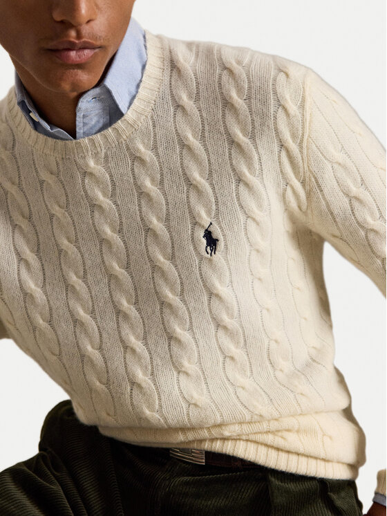 Polo Ralph Lauren Polo Ralph Lauren Džemperis 710876762010 Krēmkrāsas Regular Fit