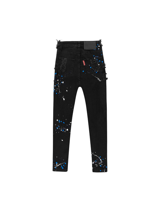 MissDenim MissDenim Spodnie damskie Zip Leg Czarny Skinny Fit