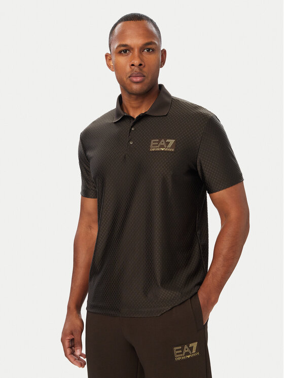 EA7 Emporio Armani EA7 Emporio Armani Polo 7M002256 AF26529 U6027 Tamno smeđa Regular Fit
