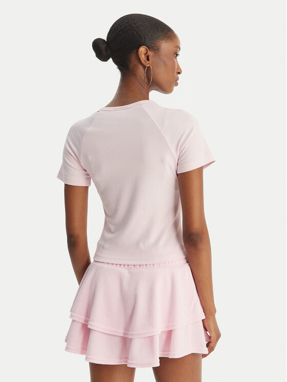 Juicy Couture Juicy Couture Tričko Baby JCWCT126317 Ružová Slim Fit