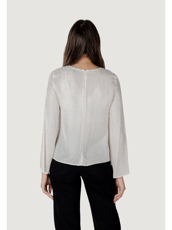 Armani Exchange Armani Exchange Bluzka XW000149 AF10842 Biały Long Fit