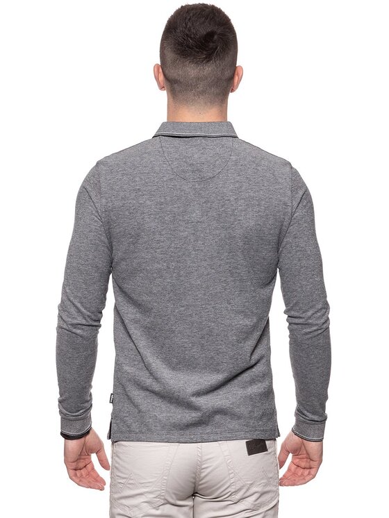 Wrangler Wrangler T-shirt LS POLO Grigio Regular Fit