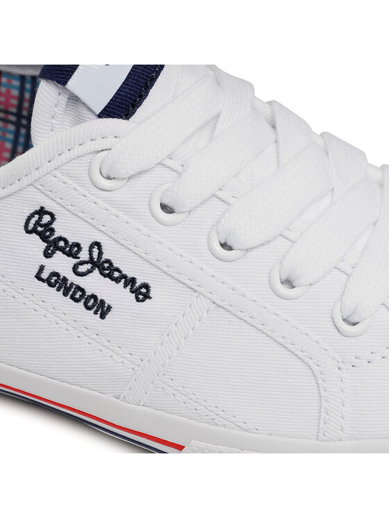 Pepe Jeans Pepe Jeans Tenisky Aberlady Ecobass PLS31193 Biela