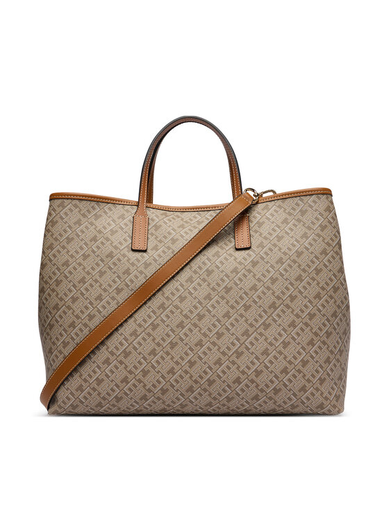 Tommy Hilfiger Tommy Hilfiger Kabelka Th Monoplay Satchel AW0AW19173 Béžová