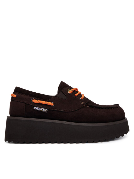 LOVE MOSCHINO Pantofi JA10036I1PJAW317 Maro închis