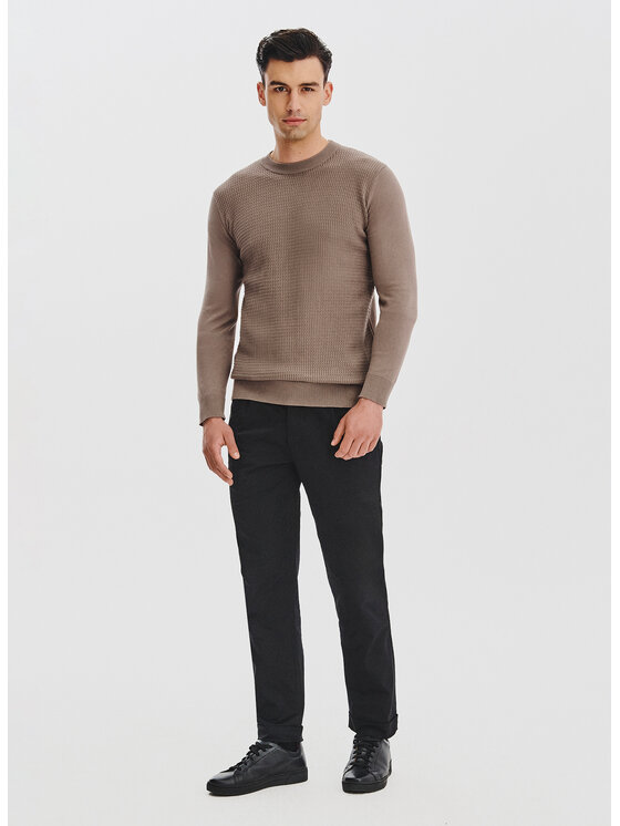 Pako Lorente Pako Lorente Sweter P25WF-2X-023 Brązowy Classic Fit