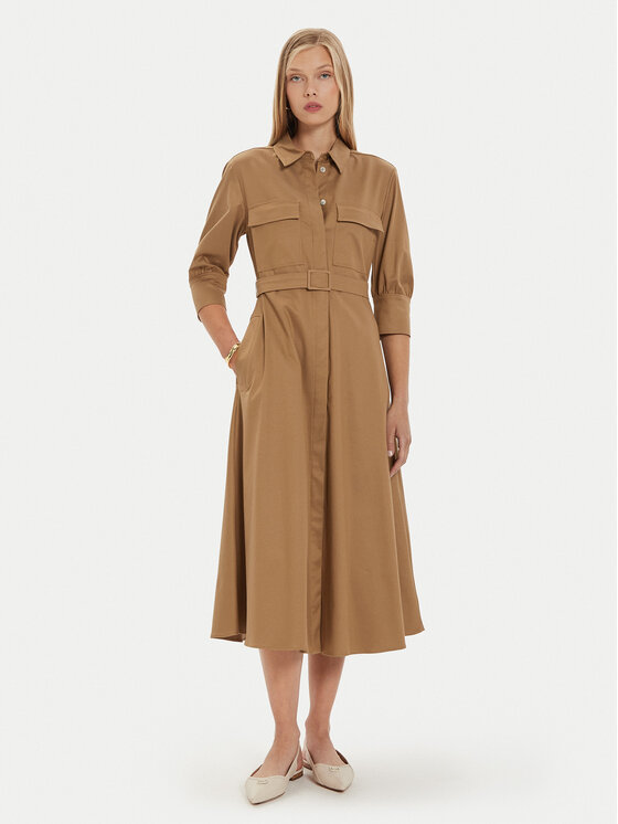 Marella Marella Hemdkleid Fiemme1 2423226251 Beige Regular Fit