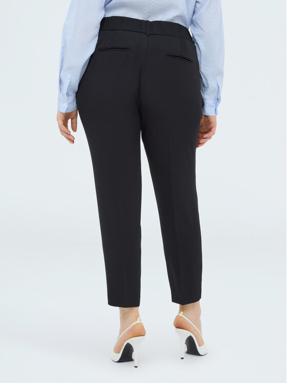 Fiorella Rubino Fiorella Rubino Spodnie materiałowe P009T005175N033 Czarny Regular Fit