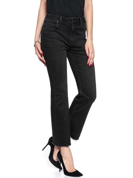 Lee Lee Jeansy KICKED FLARE Szary Skinny Fit