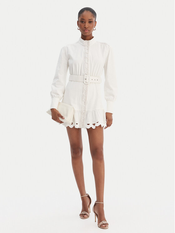 Silvian Heach Silvian Heach Haljina košulja Kiuba PGP21110VE Bijela Regular Fit