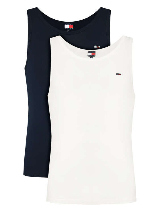 Tommy Jeans Komplet tank topów DM0DM20769 Kolorowy Slim Fit