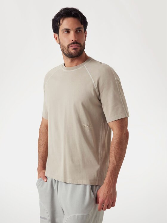 Guess Guess T-Shirt 176225 Beżowy Classic Fit