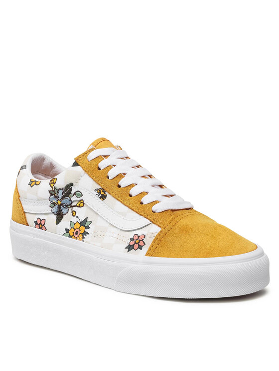 Vans old outlet skool avec fleur