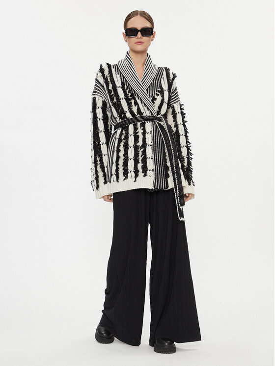TWINSET TWINSET Kardigán 232TT3213 Ekru Regular Fit