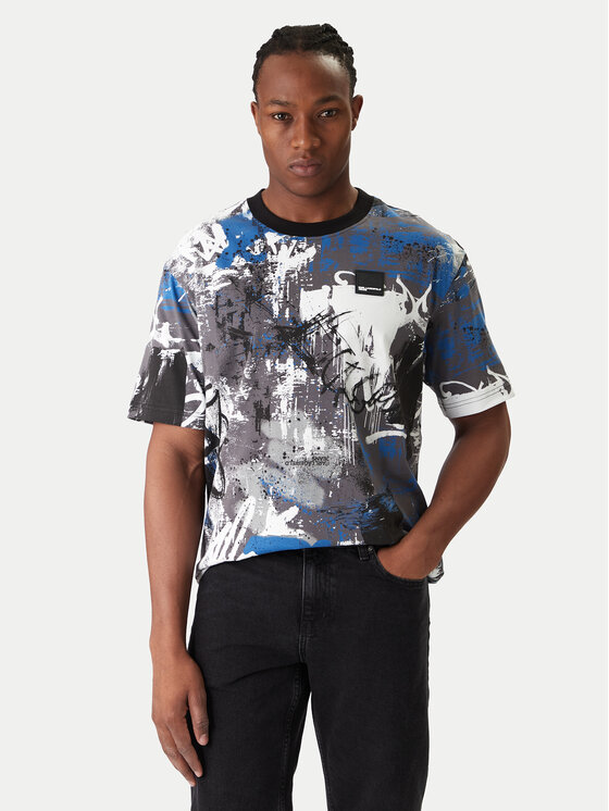 Karl Lagerfeld Jeans Karl Lagerfeld Jeans Tricou B1M17076 Colorat Regular Fit