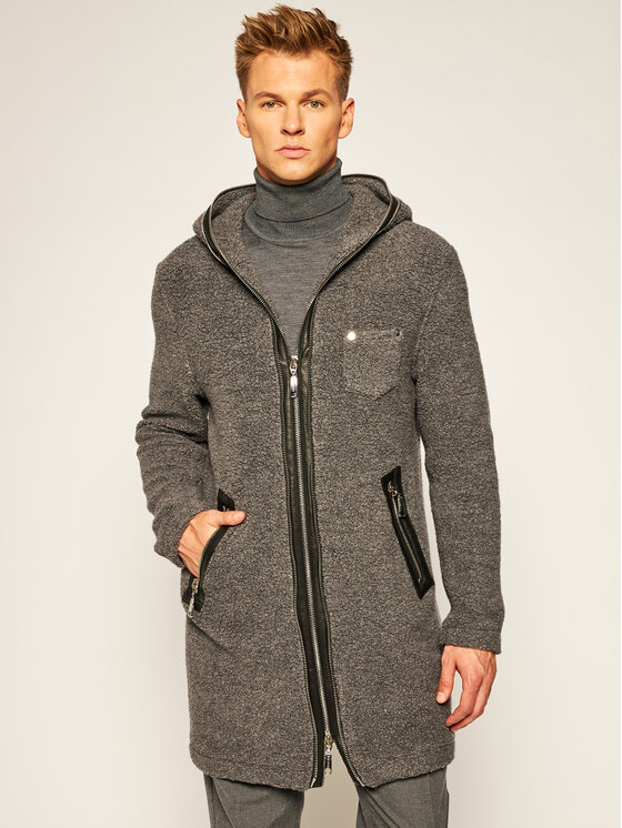 Rage Age Rage Age Vlnený kabát Cold Blood M1 Sivá Regular Fit