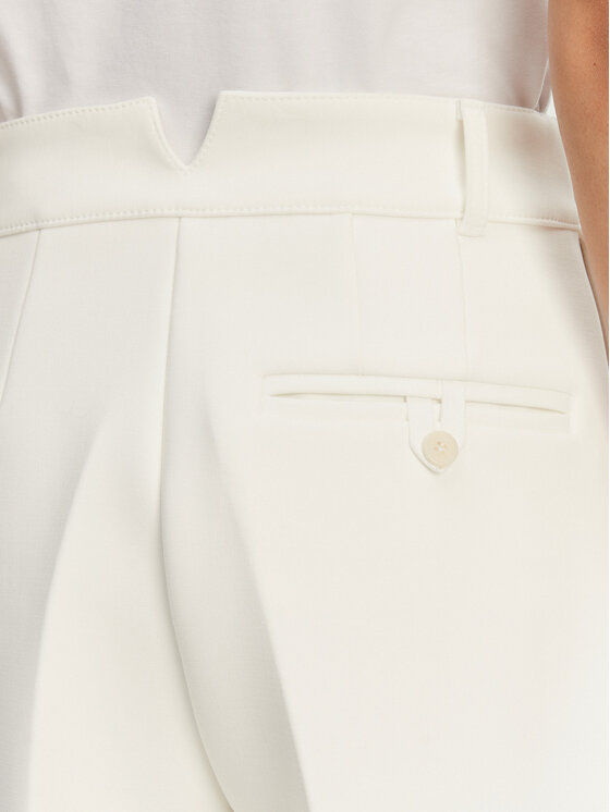 JACQUEMUS JACQUEMUS Medžiaginės kelnės Le Pantalon Ovalo 24E241PA0791718 100 Balta Regular Fit