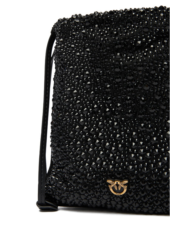PINKO PINKO Handtasche Slouchy Coulisse Baby AI 25-26 PCPL 105409 A2WF Schwarz