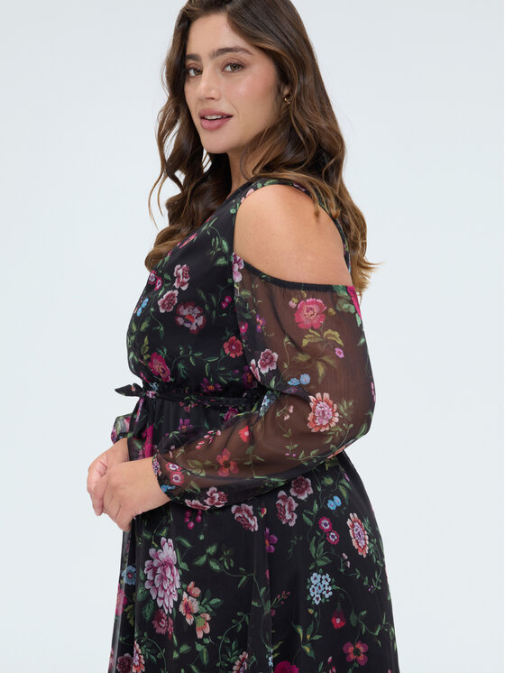 Fiorella Rubino Fiorella Rubino Vestito da giorno 7028T001879N0Z6 Nero A-Line Fit