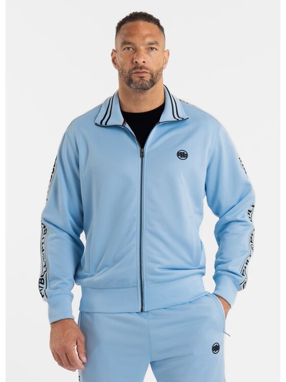 PITBULL PITBULL Bluza Bluza męska rozpinana Oldschool Tape Logo XL Niebieski Regular Fit