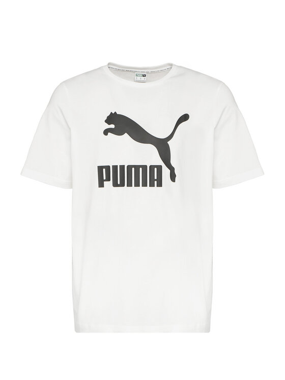 Puma Puma T-Shirt Classics Logo 530088 Biały Regular Fit