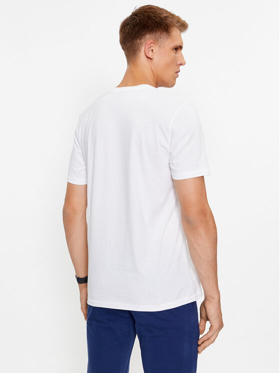BOSS Boss T-Shirt Temessage 50503552 Weiß Relaxed Fit