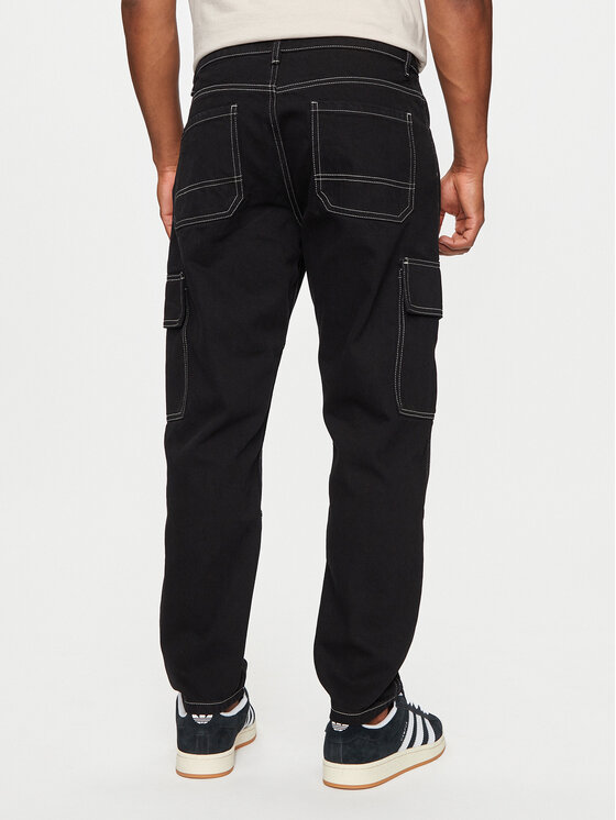Brave Soul Brave Soul Jeansy MJN-SPACEBLK Czarny Straight Fit