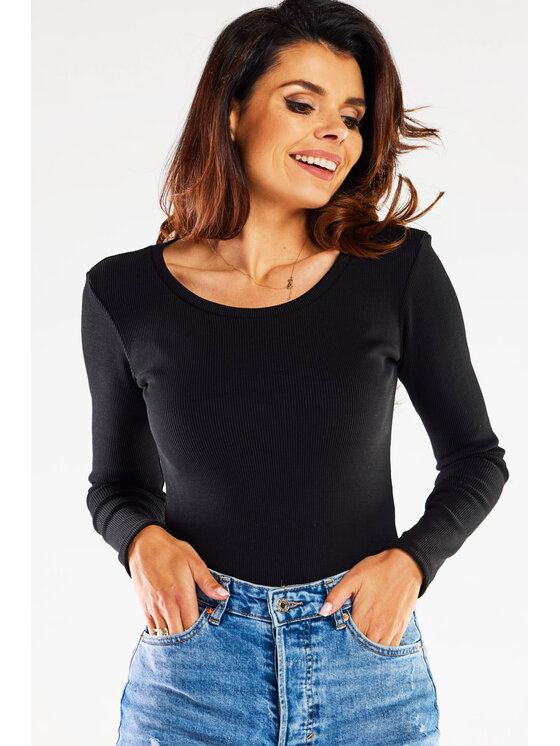 Infinite You Infinite You Blusa M284 Nero Basic Fit