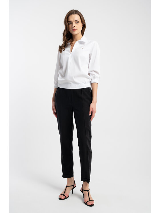 CLICK CLICK Bluzka 10-6808 Biały Custom Fit