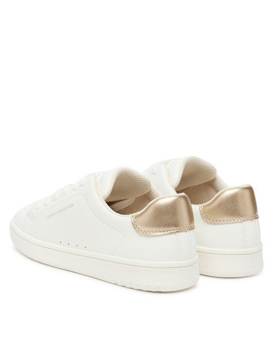 Tommy Hilfiger Tommy Hilfiger Сникърси Low Cut Lace Up Sneaker T3A9-33976-1355 S Бял