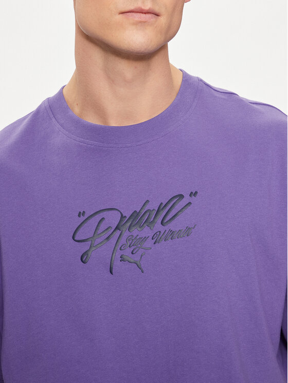 Puma Puma Marškinėliai Dylan s Gift Shop 625271 Violetinė Regular Fit