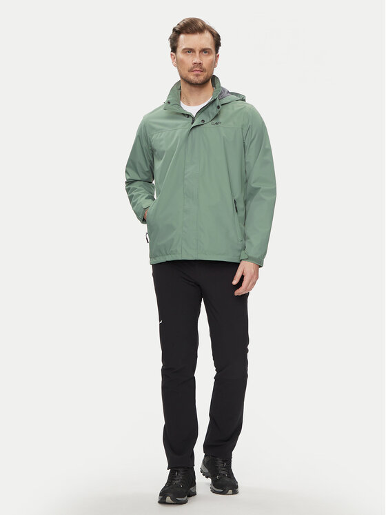 CMP CMP Giacca impermeabile 39X7367 Verde Regular Fit