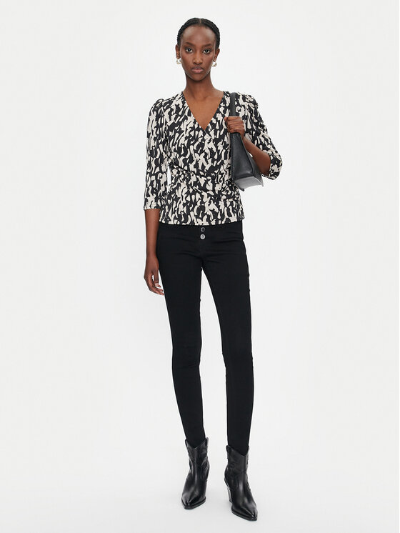 Morgan Morgan Majica 242-TDIANE Crna Slim Fit