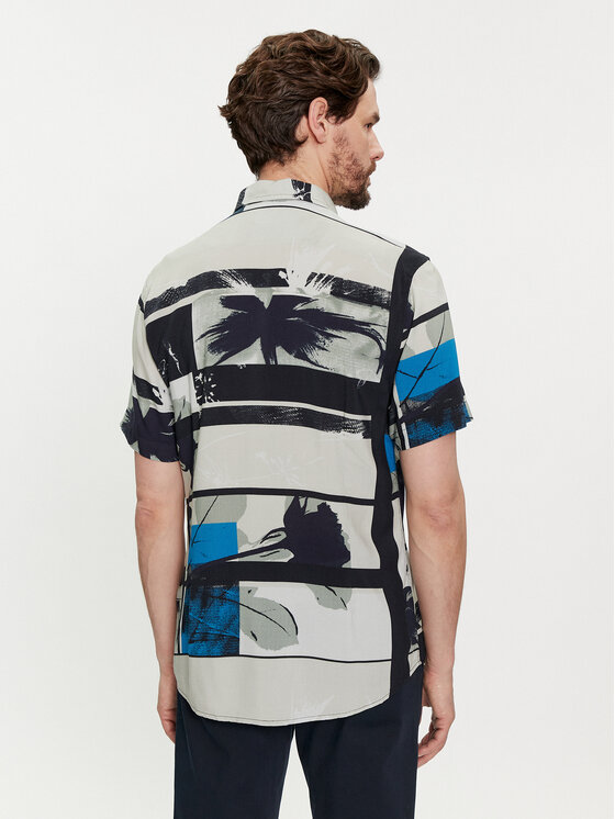 Guess Guess Cămașă M4GH64 WD4Z2 Gri Slim Fit