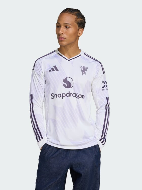 adidas adidas Koszulka techniczna Manchester United 25/26 Away Jersey Biały Slim Fit